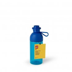 LEGO® fľaša transparentná - modrá