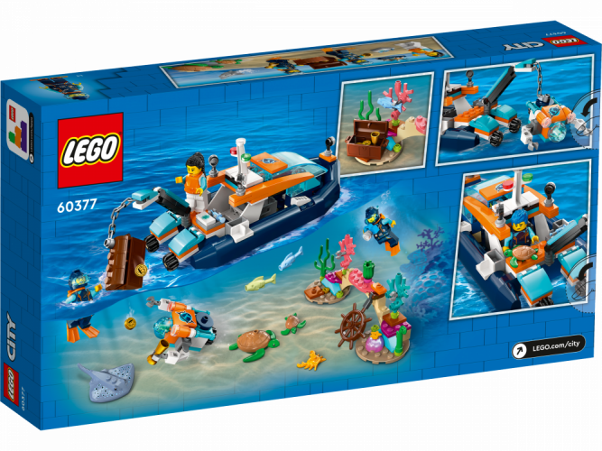 LEGO® City 60377 Le bateau d’exploration sous-marine