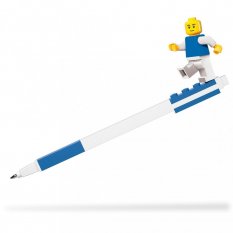 LEGO Gel-Stift mit Minifigur, blau - 1 Stück