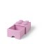 LEGO® Aufbewahrungsbox 4 mit Schublade - hellrosa