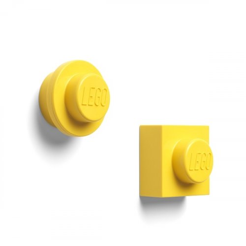 LEGO®-Magnete, 2er-Set - gelb
