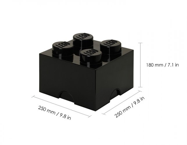 LEGO® Aufbewahrungsbox 4 - schwarz