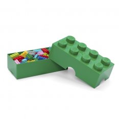 LEGO® snackdoos 100 x 200 x 75 mm - donkergroen