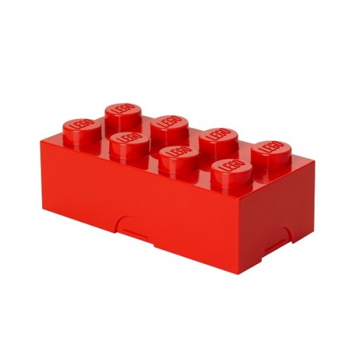 LEGO® snackdoos 100 x 200 x 75 mm - rood