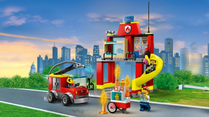 LEGO® City 60375 Caserma dei pompieri e autopompa