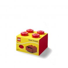 LEGO® asztali doboz 4 fiókkal - piros