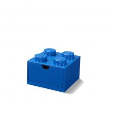 LEGO® stolný box 4 so zásuvkou - modrý