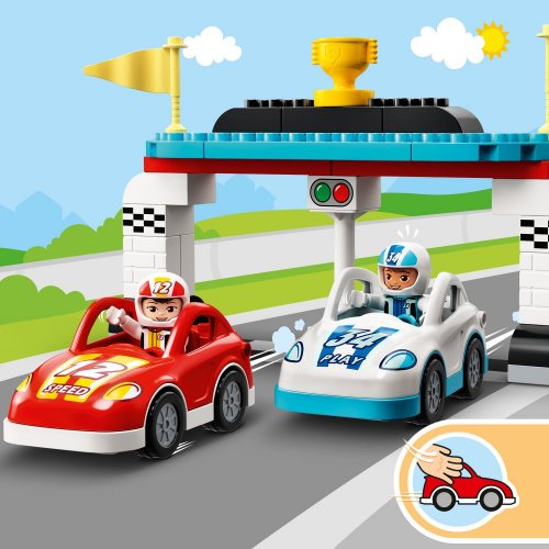 LEGO® DUPLO® 10947 Pretekárske autá - poškodený obal