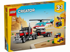 LEGO® Creator 3 en 1 31146 Camión Plataforma con Helicóptero