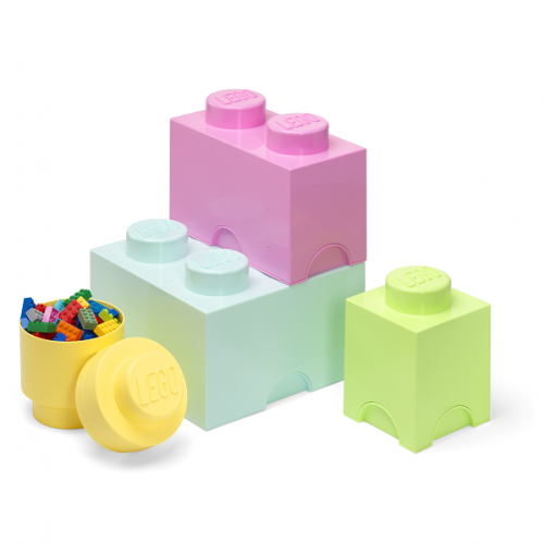 LEGO® Boîtes de rangement Multi-Pack 4 pcs - pastel