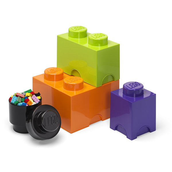 Lego®, Caja almacenaje - Bloque de 1 colores pastel