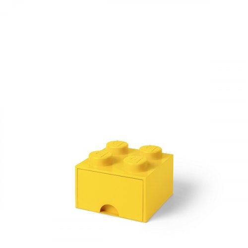 LEGO® Aufbewahrungsbox 4 mit Schublade - gelb
