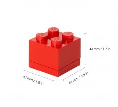 LEGO® Mini Box 46 x 46 x 43 - piros