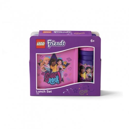 LEGO® Friends Girls Rock snack set (bouteille et boite) - violet