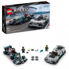 LEGO® Speed Champions 76909 Mercedes-AMG F1 W12 E Performance și Mercedes-AMG Project One