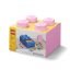 LEGO® Aufbewahrungsbox 4 mit Schublade - hellrosa