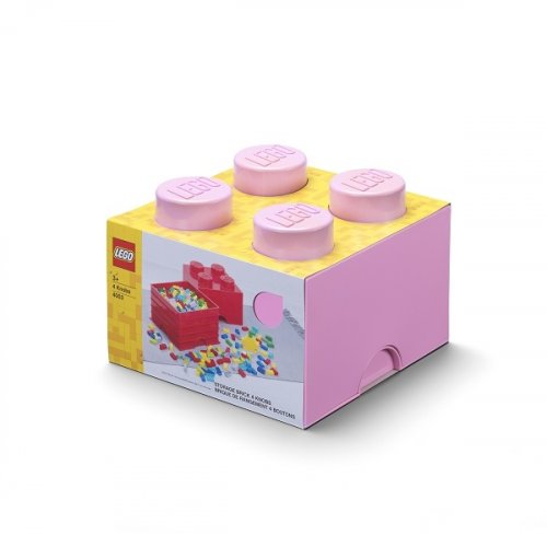 LEGO® Aufbewahrungsbox 4 - hellrosa