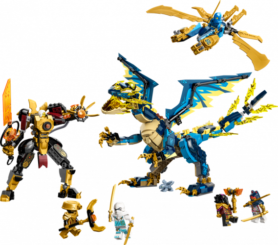 LEGO® Ninjago® 71796 Kaiserliches Mech-Duell gegen den Elementardrachen