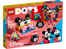 LEGO® DOTS 41964 Mickey Mouse y Minnie Mouse: Caja de Proyectos de Vuelta al Cole