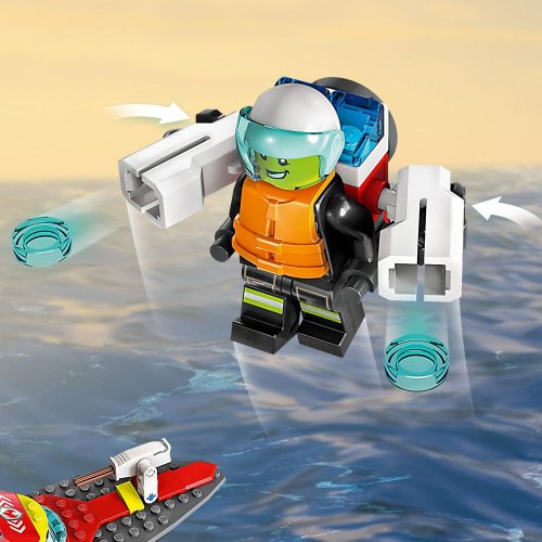 LEGO® City 60373 Hasičská záchranná loď a čln
