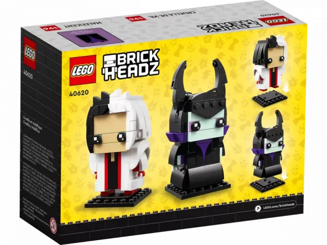 LEGO® BrickHeadz 40620 Cruella et Maléfique