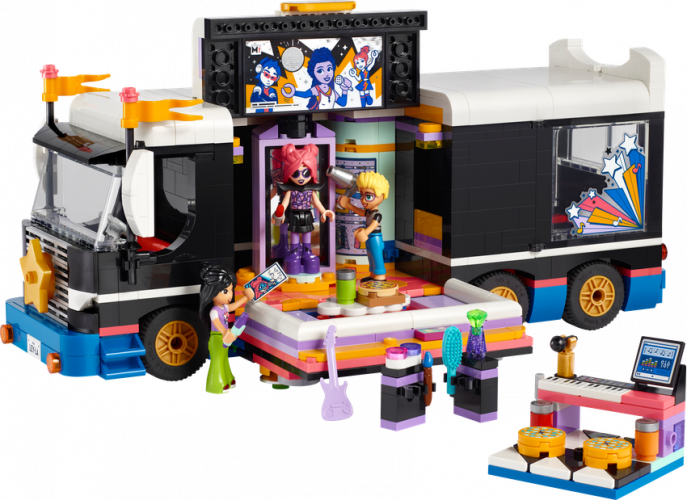 LEGO® Friends 42619 Autocar de turneu pentru staruri pop