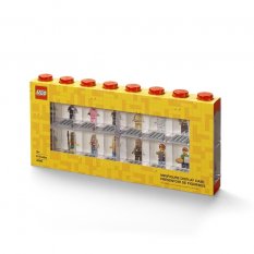 LEGO® Zberateľský box pre 16 minifigúrok - červený