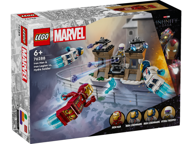 LEGO® Marvel 76288 Iron Man e Legião de Ferro vs. Soldado da Hydra