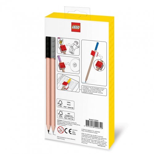 LEGO® Crayons, mélange de couleurs - 12 pièces avec clip LEGO