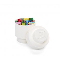 LEGO® Tárolódoboz kerek 123 x 183 mm - fehér