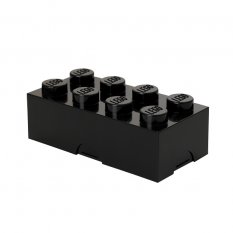 LEGO® box na svačinu 100 x 200 x 75 mm - černá