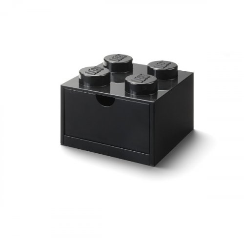 LEGO® asztali doboz 4 fiókkal - fekete