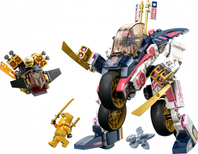 LEGO® Ninjago® 71792 Le robot bolide transformable de Sora
