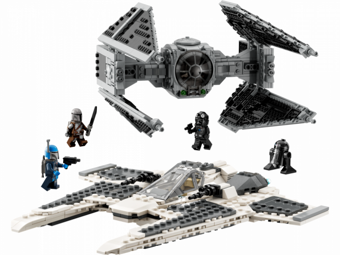 LEGO® Star Wars™ 75348 Mandaloriański myśliwiec Fang Fighter kontra TIE Interceptor™