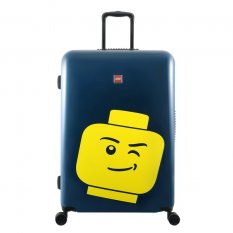 LEGO® Luggage ColourBox Minifigure Head 28\" - Bleu marine