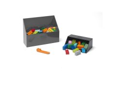LEGO® Paletta per mattoncini - grigio/nero, set di 2