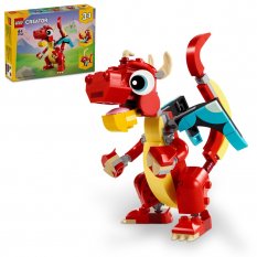 LEGO® Creator 3-in-1 31145 Dragon roșu