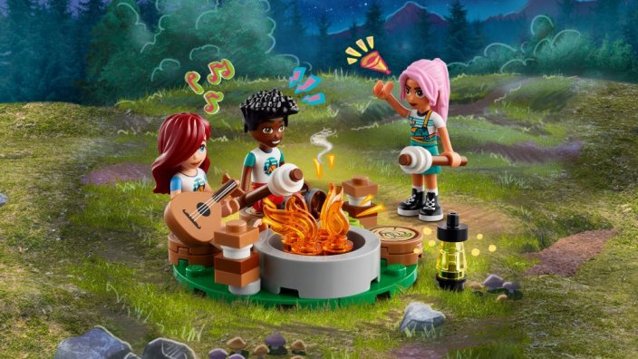 LEGO® Friends 42624 Campamento de Aventura: Cabañas Confortables