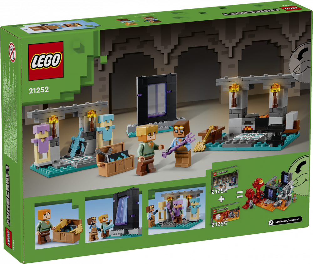 LEGO 21254 Minecraft La Maison de la Plage de la Tortue, Jouet avec Ac