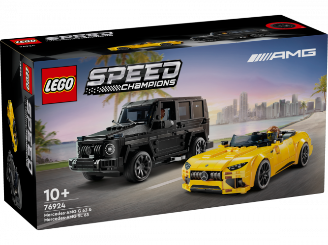 LEGO® Speed Champions 76924 Mercedes-AMG G 63 și Mercedes-AMG SL 63