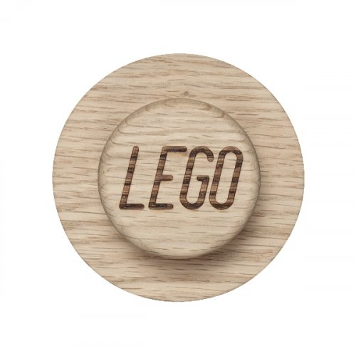 LEGO® Wandaufhänger aus Holz, 3 Stück (Eiche - seifenbehandelt)