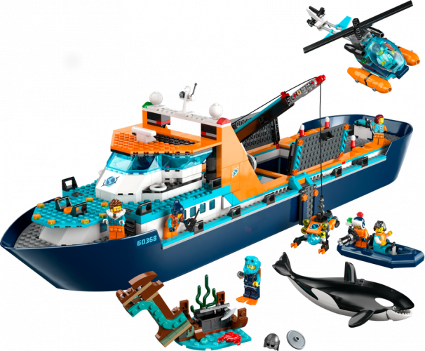 LEGO® City 60368 Le navire d’exploration arctique