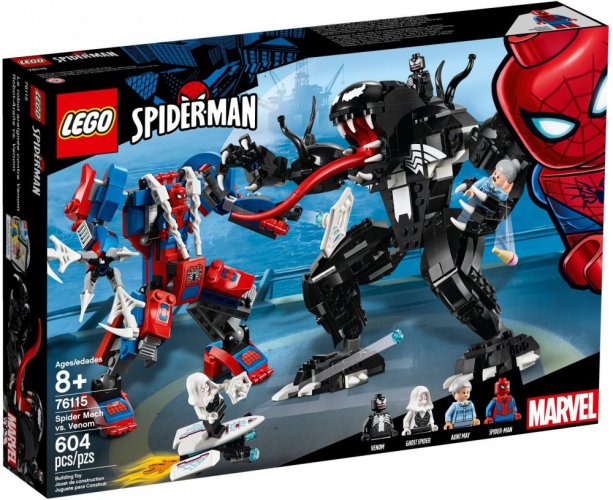 LEGO® Marvel 76115 Le robot de Spider-Man contre Venom - Boîte endommagée