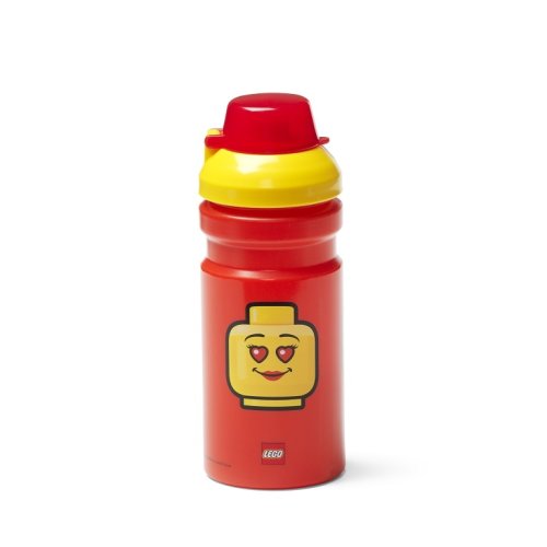 LEGO® ICONIC Girl Bouteille à boire - jaune/rouge