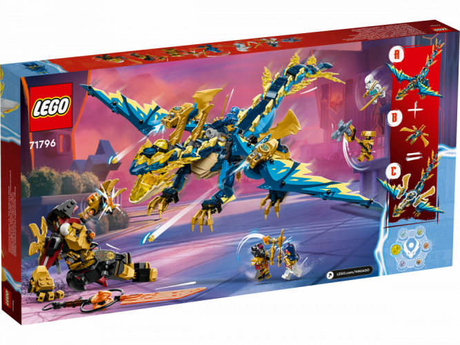 LEGO® Ninjago® 71796 Elementdraak vs. de mecha van de keizerin