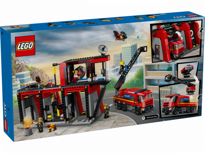 LEGO® City 60414 Caserma dei pompieri e autopompa