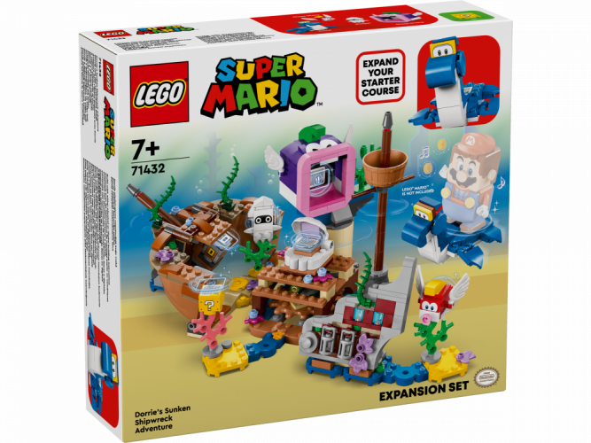 LEGO® Super Mario™ 71432 Ensemble d'extension Aventure dans l'épave engloutie avec Dorrie