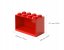 LEGO® Brick akasztós polcok, 2 darabos készlet - piros