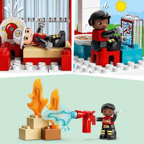 LEGO® DUPLO® 10970 La caserne et l’hélicoptère des pompiers