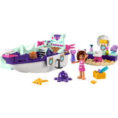 LEGO® Gabby babaháza 10786 Gabi és Szirénke hajója és szépségszalonja